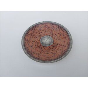 Taitu Palladio Emelio Bergamin 1989 Saucer 5 3/4" Brick Pattern